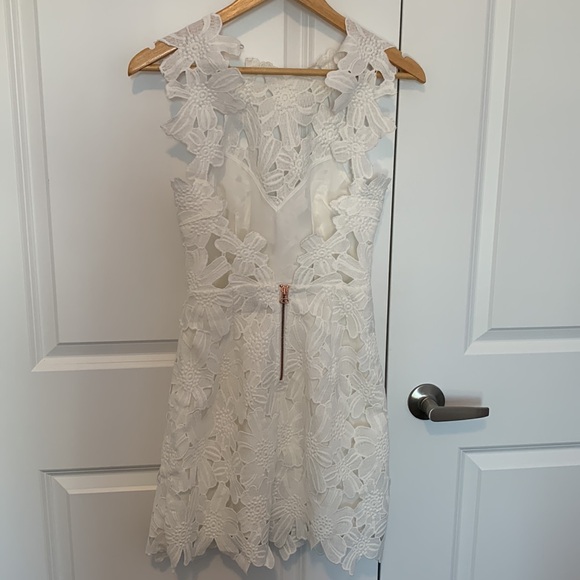 Free people x Saylor Jessa White Lace Mini Dress - Picture 5 of 5